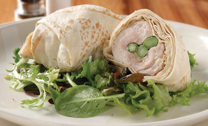 Two-Mountain-Bread-wrapped-rolls-showing-filling-of-chicken-asparagus-and-bocconcini-cheese